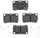 Silver 14D1113CH Ceramic Rear Disc Brake Pad Set