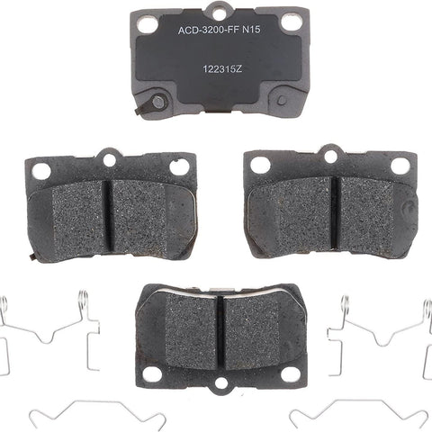 Silver 14D1113CH Ceramic Rear Disc Brake Pad Set