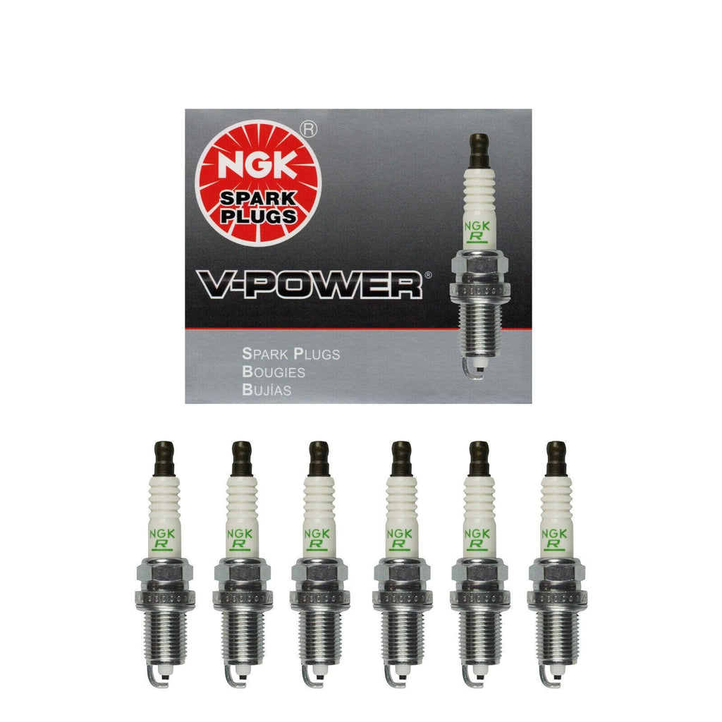 NGK V-Power Spark Plug 6PCS 90-20 for Acura Dodge Honda Hyundai 2262 ZFR5F11