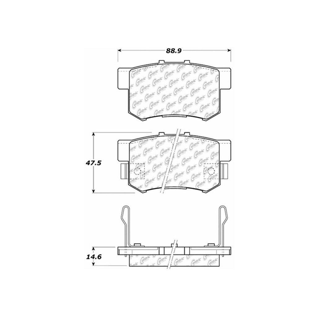 Front Disc Brake Pad for ILX, Civic, CR-Z, SX4, SX4 Crossover+More (301.05370)