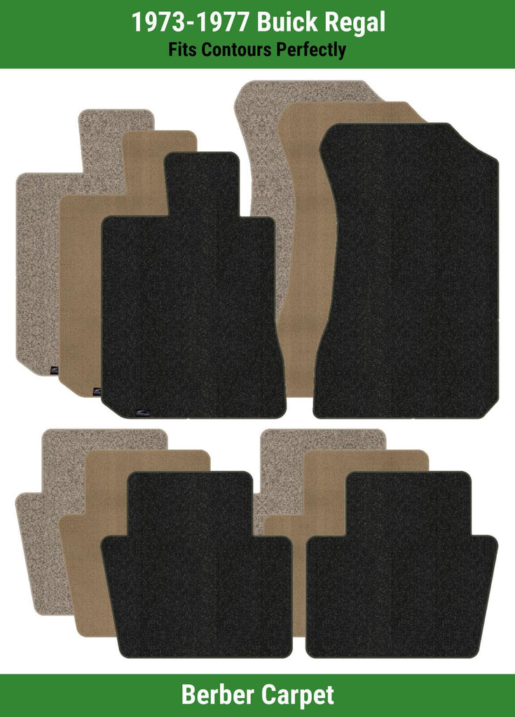 Lloyd Berber Front & Rear Row Carpet Mats for 1973-1977 Buick Regal