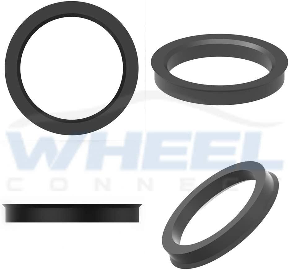 WHEEL CONNECT Hub Centric Rings, 73.1 to 70.5, Set of 4, ABS Plastic Hubrings, O.D:73.1-I.D:70.5mm. P