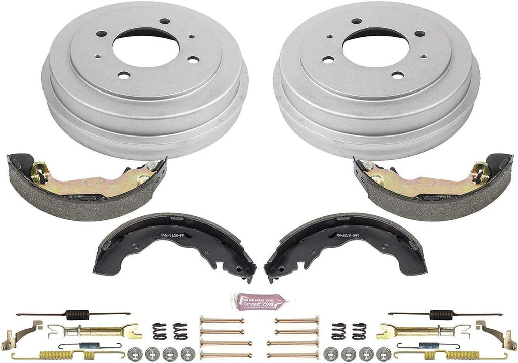 KOE15338DK Autospecialty Rear Replacement Brake Kit-Oe Brake Drums & Ceramic Brake Pads