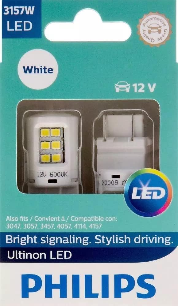Philips 3157RLED Ultinon LED (Red), 2 Pack