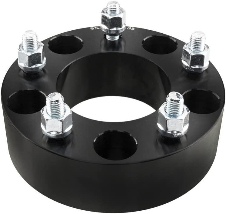 TRIL GEAR 2pcs Wheel Spacers 2" Thickness 5x5.31 5 Lugs Hub Centric Wheel Spacers Adapters 12x1.5 Studs Replacement for Corvette Firebird Blazer