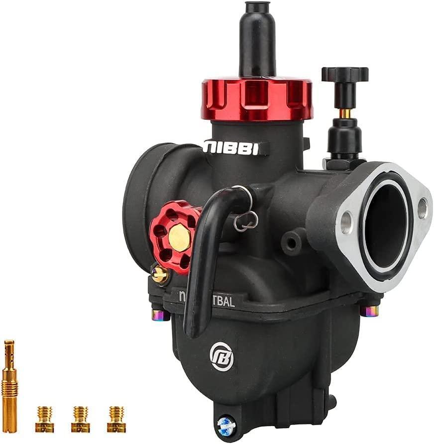 NIBBI Carburetor PE19mm,fit 100cc—125cc Motorcycle Engine with Carb Jets for YAMAHA KAWASAKI SUZUKI Apollo Dirt Bike Mini Bike SSR TTR KYMCO SYM TAOTAO CG125/CG150