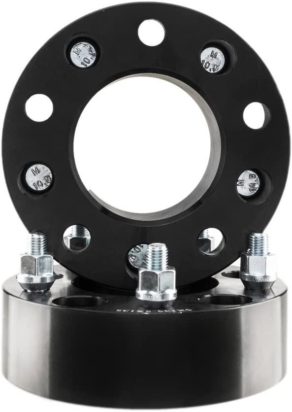TRIL GEAR 2pcs Wheel Spacers 2" Thickness 5x5.31 5 Lugs Hub Centric Wheel Spacers Adapters 12x1.5 Studs Replacement for Corvette Firebird Blazer