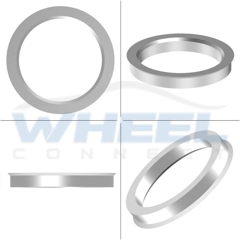 WHEEL CONNECT Hub Centric Rings, 106 to 78.1, Set of 4, Aluminium Alloy Hubrings, O.D:106mm I.D:78.1mm. A