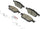 BOSCH BC1645 QuietCast Premium Ceramic Disc Brake Pad Set - Compatible with Select Ford Escape, Transit Connect; FRONT