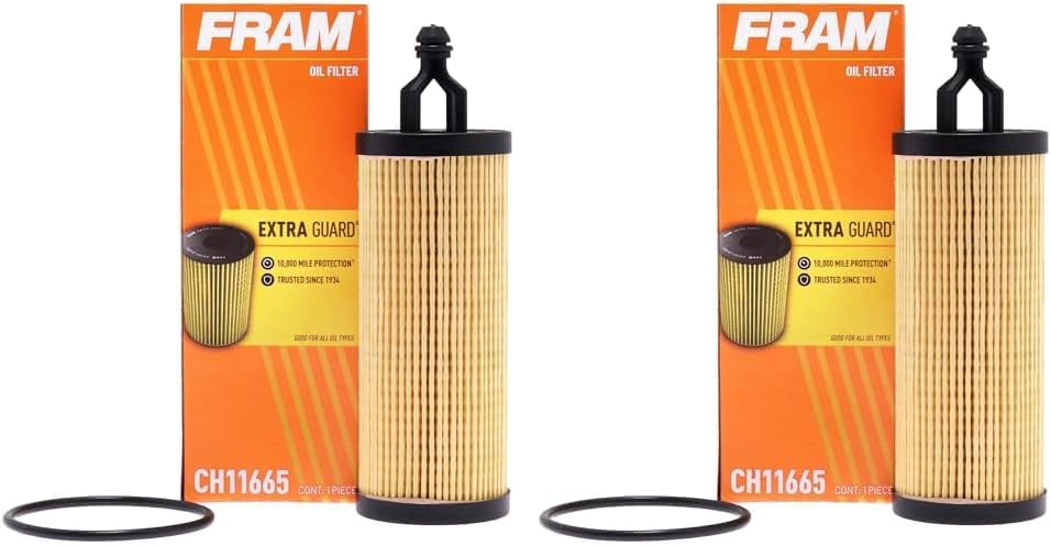 FRAM Extra Guard CH11665 10K Mile Change Automotive Replacement Interval Spin-On Engine Oil Filter for Select Vehicle Model Years, Vehicle Engine Protection Oil Filter for Everyday Drivers
