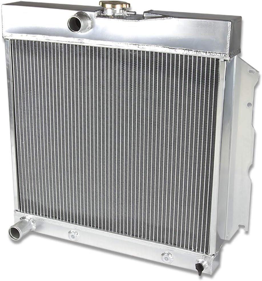 RA-CORONET66-3 3-Row Full Aluminum Radiator 23.25 X 21.75 X 3.50 Inch [Compatible with 65-66 Dart / 66-69 Charger / 65-69 Coronet / 63-67 Fury / 65-67 Satellite / 63-67 Belvedere ]