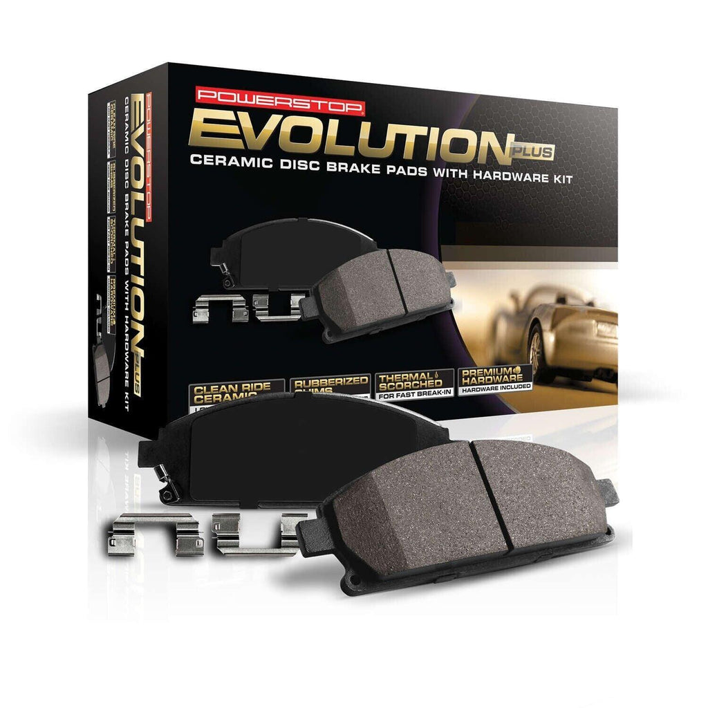 Power Stop - Front Z17 Low-Dust Ceramic Brake Pads with Hardware for Corolla, RA