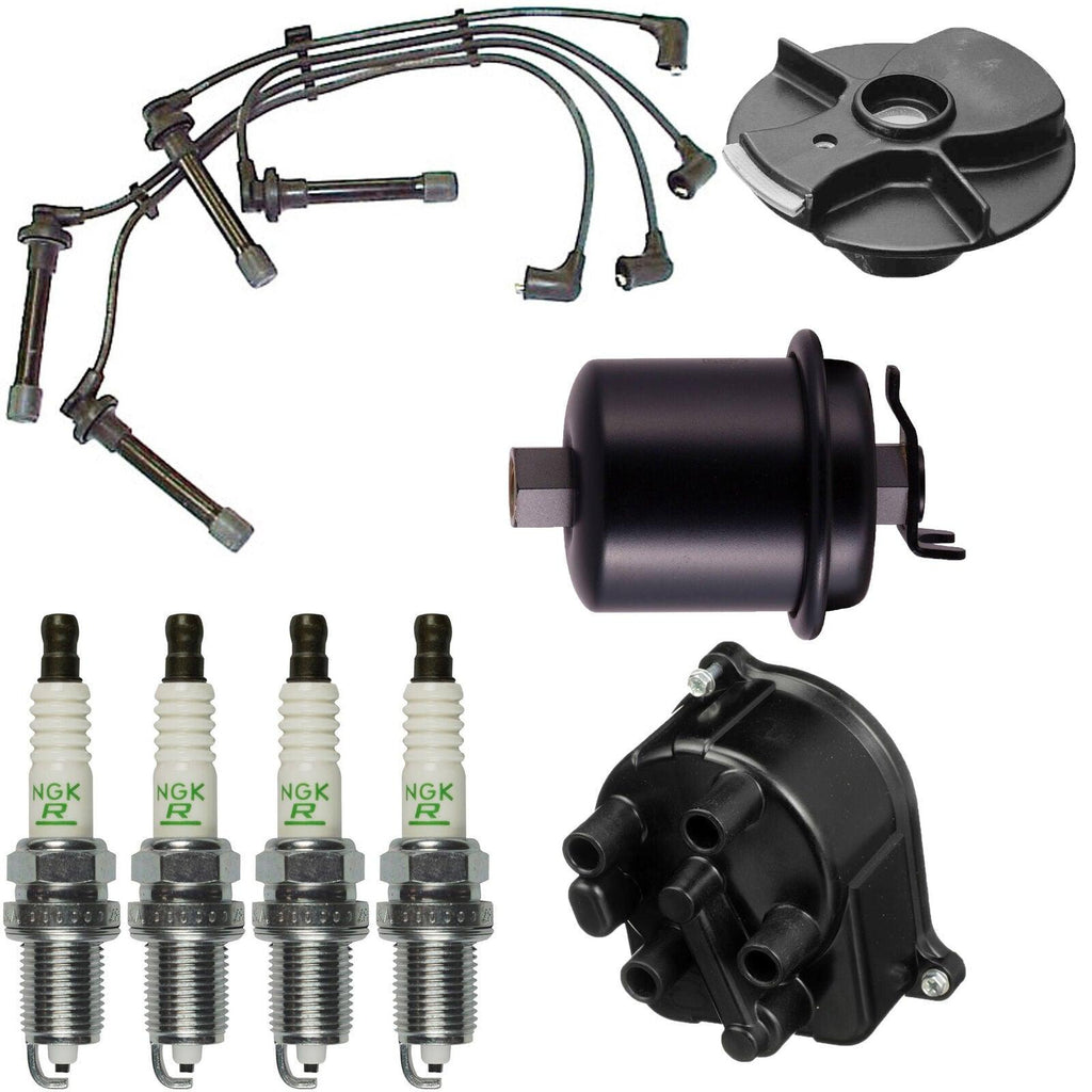 Tune up Kit Gas Filter Cap Rotor Wires & NGK Plugs for Civic EX 1.6 96-00 D16Y8