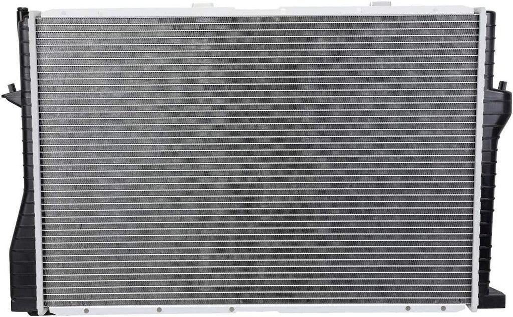 OEM-RA-2284 OE Style Aluminum Core Radiator Compatible with 99-06 BMW 525I / 528I / 530I / 545I, 25-9/16" W X 17-1/2" H X 1-5/8" D, 1-1/2" Inlet, 1-1/2" Outlet
