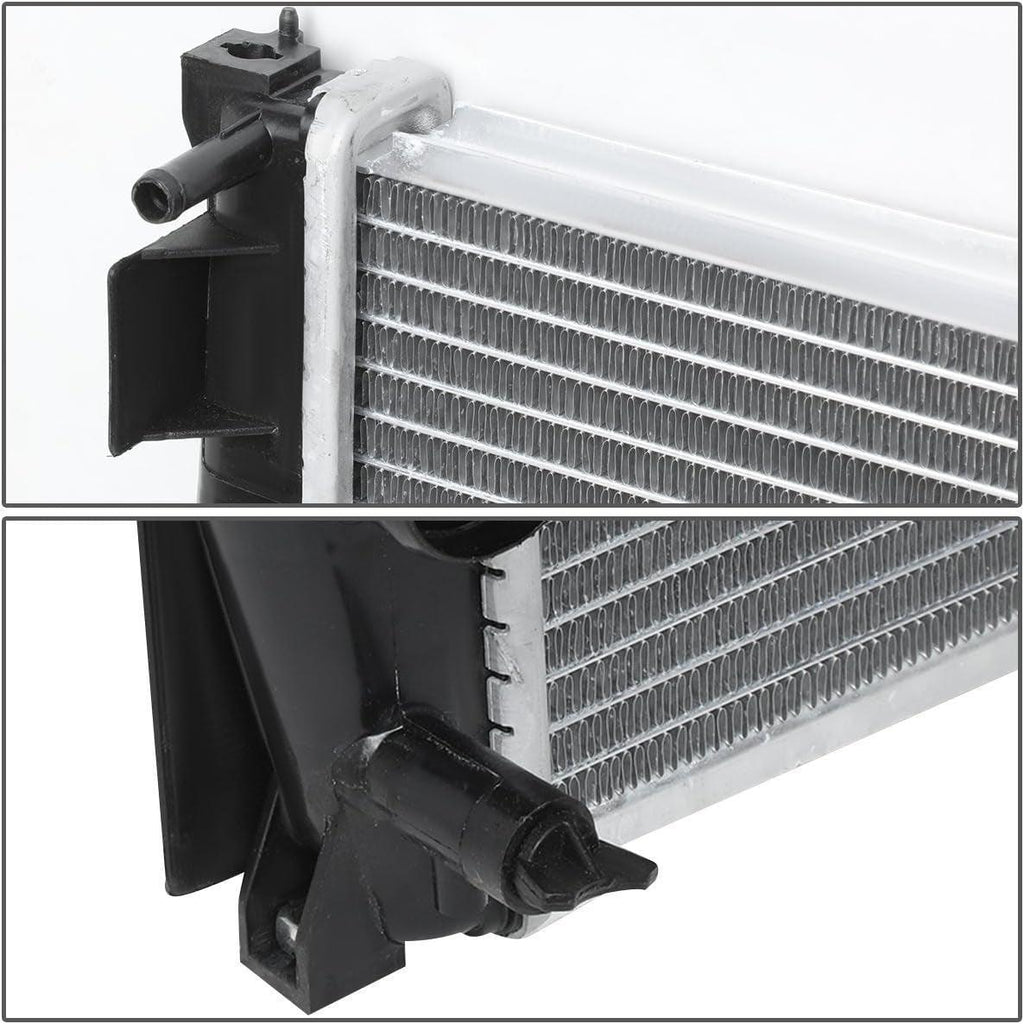 OEM-RA-2892 OE Style Direct Fit Aluminum Core Radiator Compatible with 06-16 Rav4, 26-3/8" W X 15-13/16" H X 7/8" D, 1-1/2" Inlet, 1-1/2" Outlet