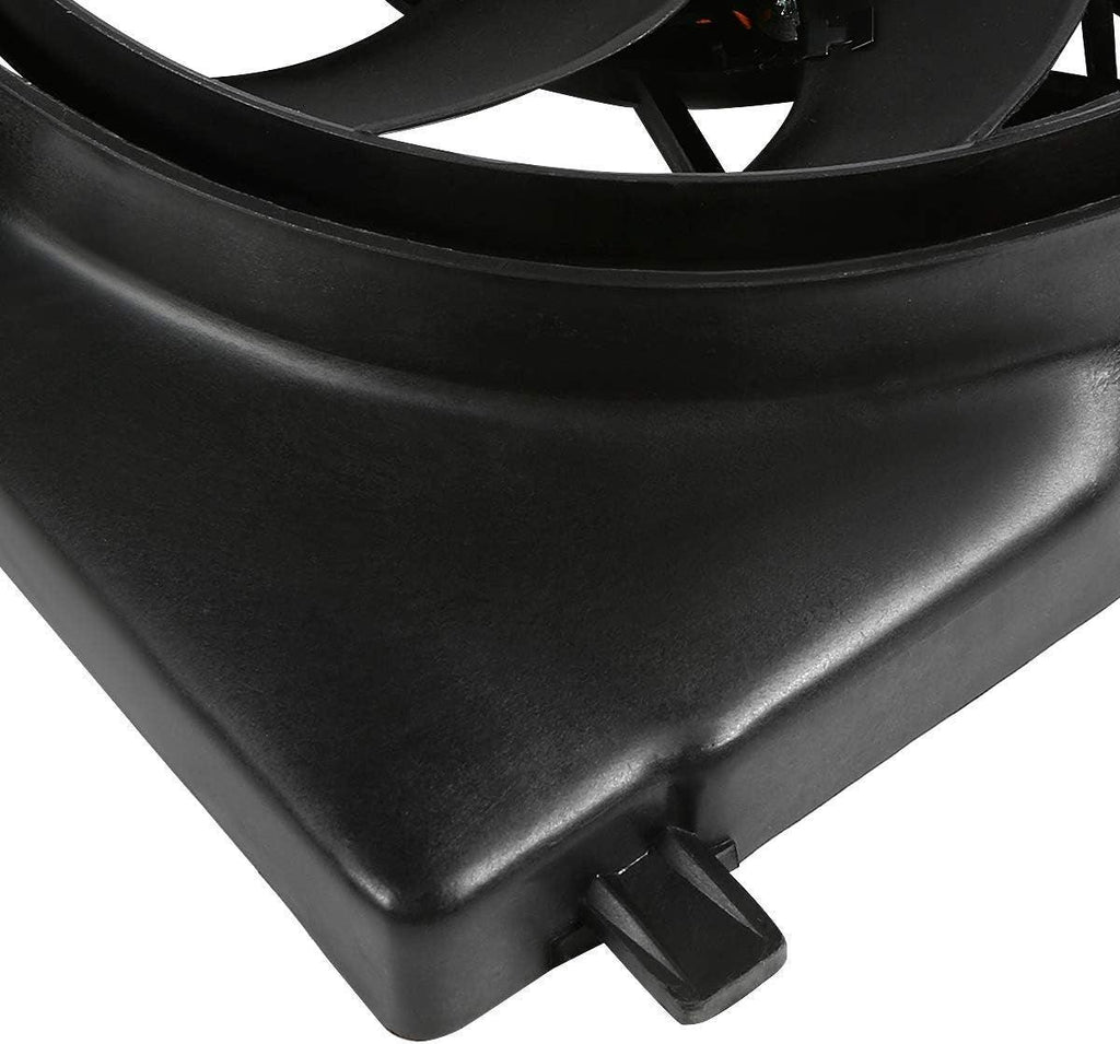 OEM-RF-0041 Factory Style Radiator Cooling Fan Assembly Cooling Efficiency Improved Direct Replacement [Compatible with 97-01 Jeep Cherokee] Black
