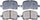 SGD741C Service Grade Ceramic Disc Brake Pad Set