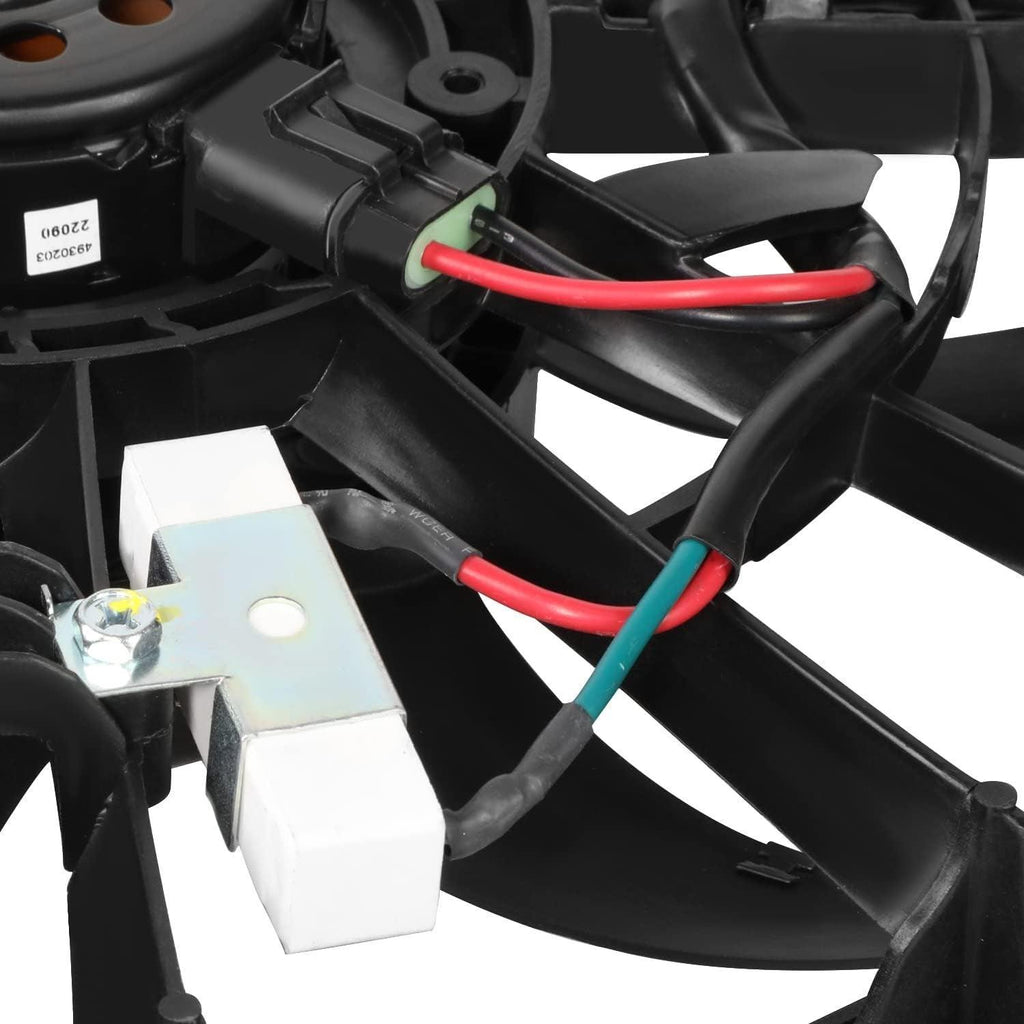 OEM-RF-0417 Factory Style Radiator Cooling Fan Assembly Compatible with 2006-2009 PT Cruiser 2.4L