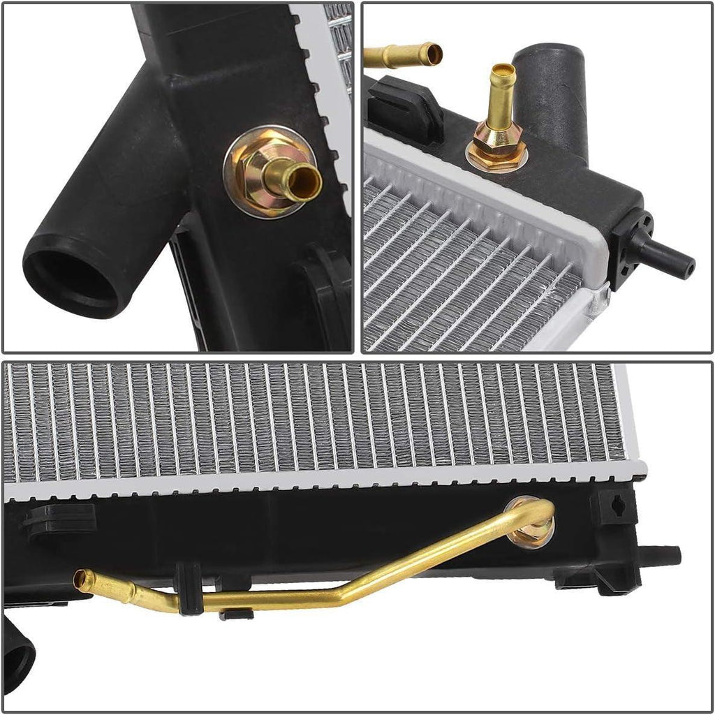 OEM-RA-13333 DPI 13333 Factory Style Aluminum Cooling Radiator Compatible with 11-13 Elantra / 2014 Forte Forte5 / 12-13 Soul 1.8L / 2.0L AT