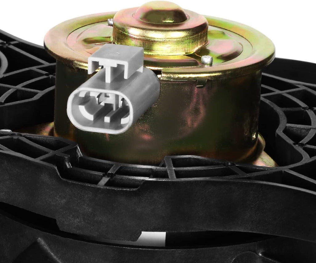 Factory Style Radiator Cooling Fan Assembly Compatible with 08-17 Mitsubishi Lancer,Oem-Rf-0850