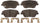 Silver 14D1444CHF1 Ceramic Front Disc Brake Pad Set