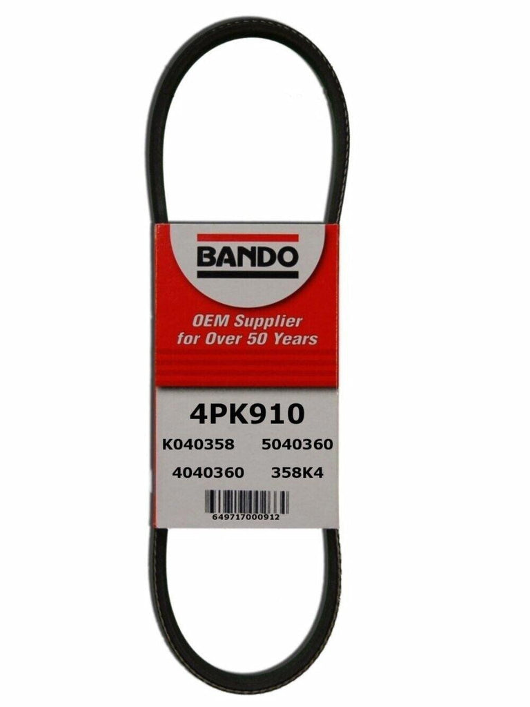 Accessory Drive Belt for Ls600H, Eclipse, Endeavor, Galant, Tercel+More 4PK910