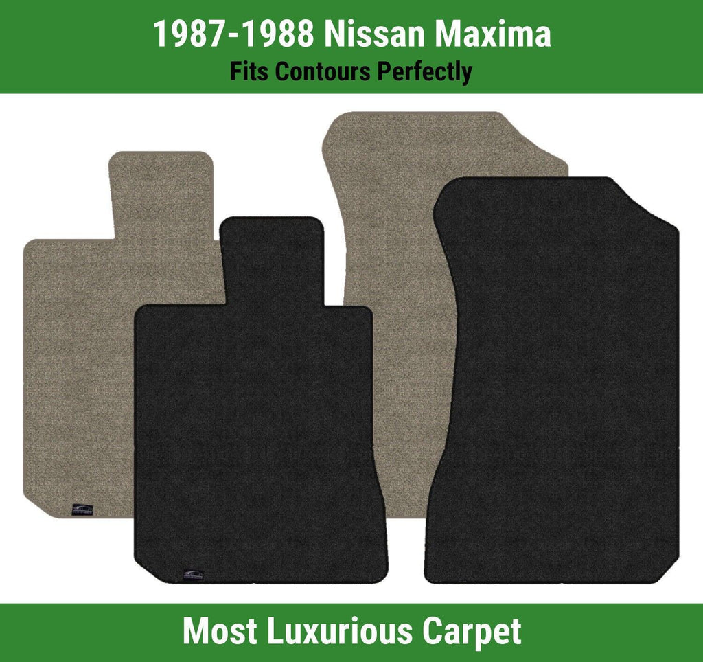 Lloyd Luxe Front Row Carpet Mats for 1987-1988 Nissan Maxima