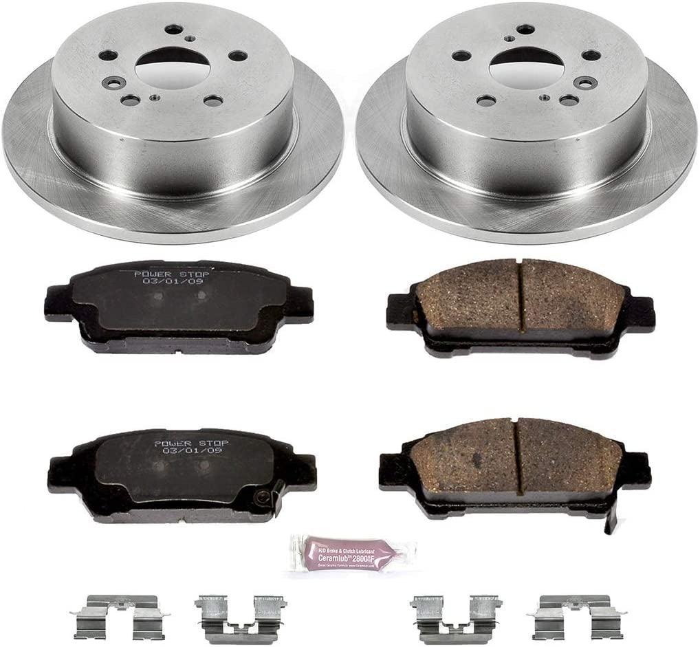 KOE5498 Autospecialty Rear Replacement Brake Kit-Oe Brake Rotors & Ceramic Brake Pads