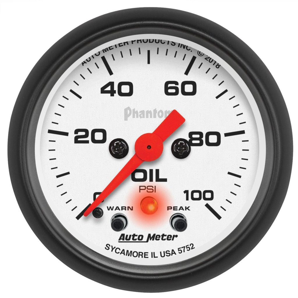 2-1/16 in. OIL PRESSURE 0-100 PSI PHANTOM