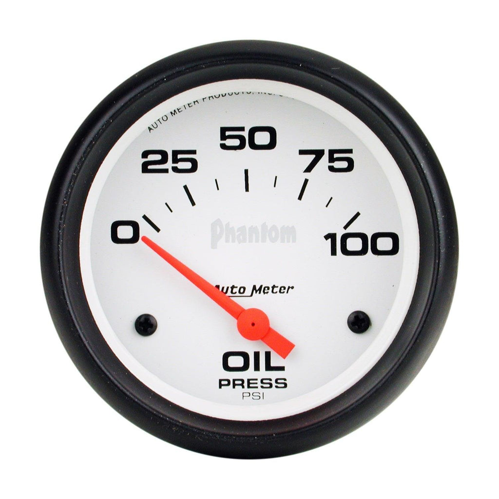 2-5/8 in. OIL PRESSURE 0-100 PSI PHANTOM