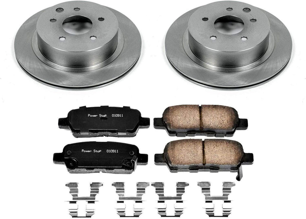KOE7881 Autospecialty Rear Replacement Brake Kit-Oe Brake Rotors & Ceramic Brake Pads