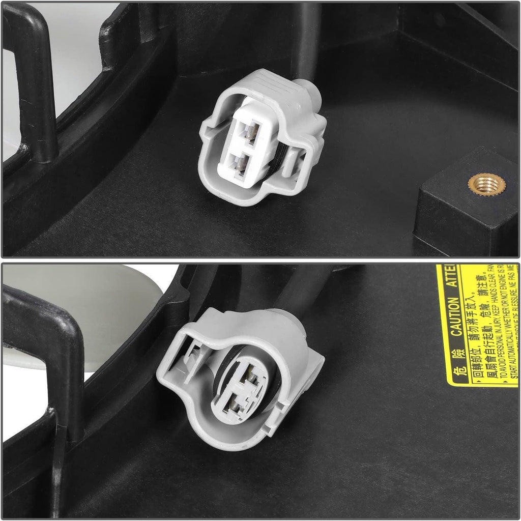 Factory Style Radiator Cooling Fan Assembly Compatible with 06-12 RAV4 3.5L W/O Tow & Controller,Oem-Rf-1024