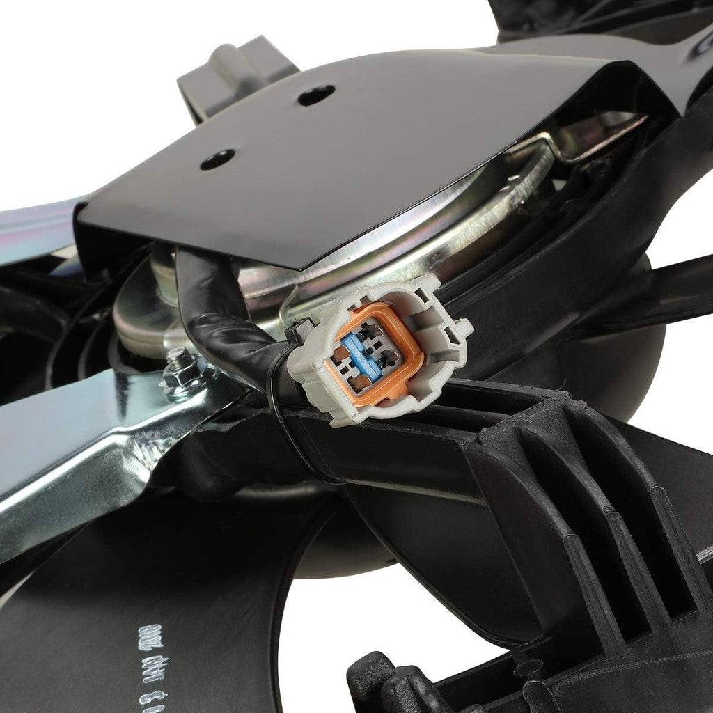 OEM-RF-0232 Factory Style Radiator Cooling Fan Assembly Cooling Efficiency Improved Direct Replacement [Compatible with 2002-2006 Sentra 1.8L],Black