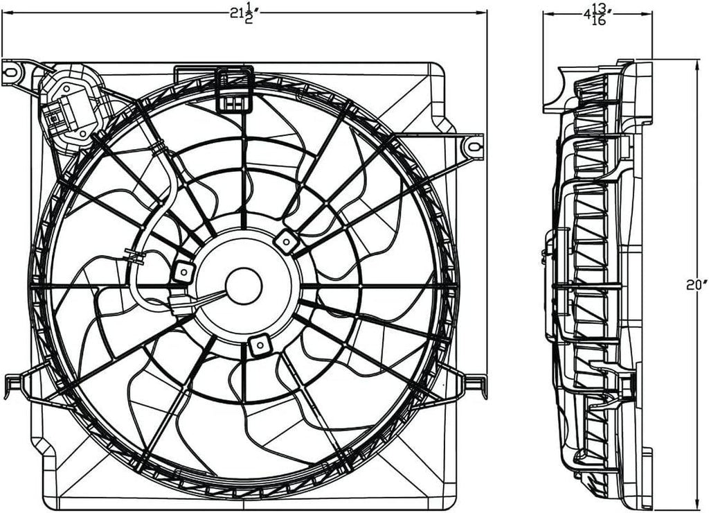 623110 Replacement Cooling Fan Assembly