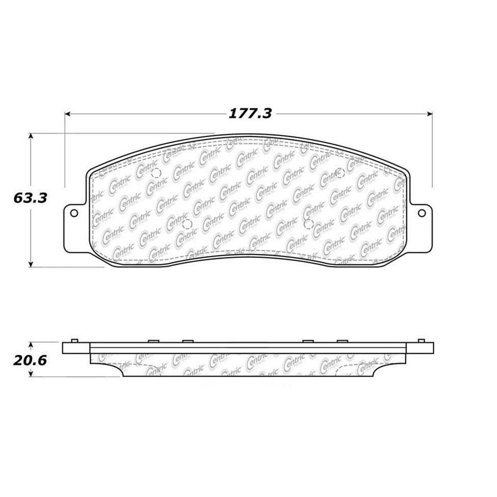 Centric Front Disc Brake Pad for Ford (106.10690)