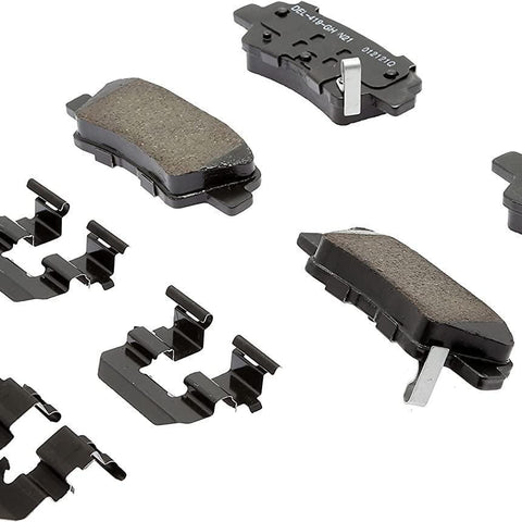 Gold 17D1544CHF1 Ceramic Rear Disc Brake Pad Kit with Clips