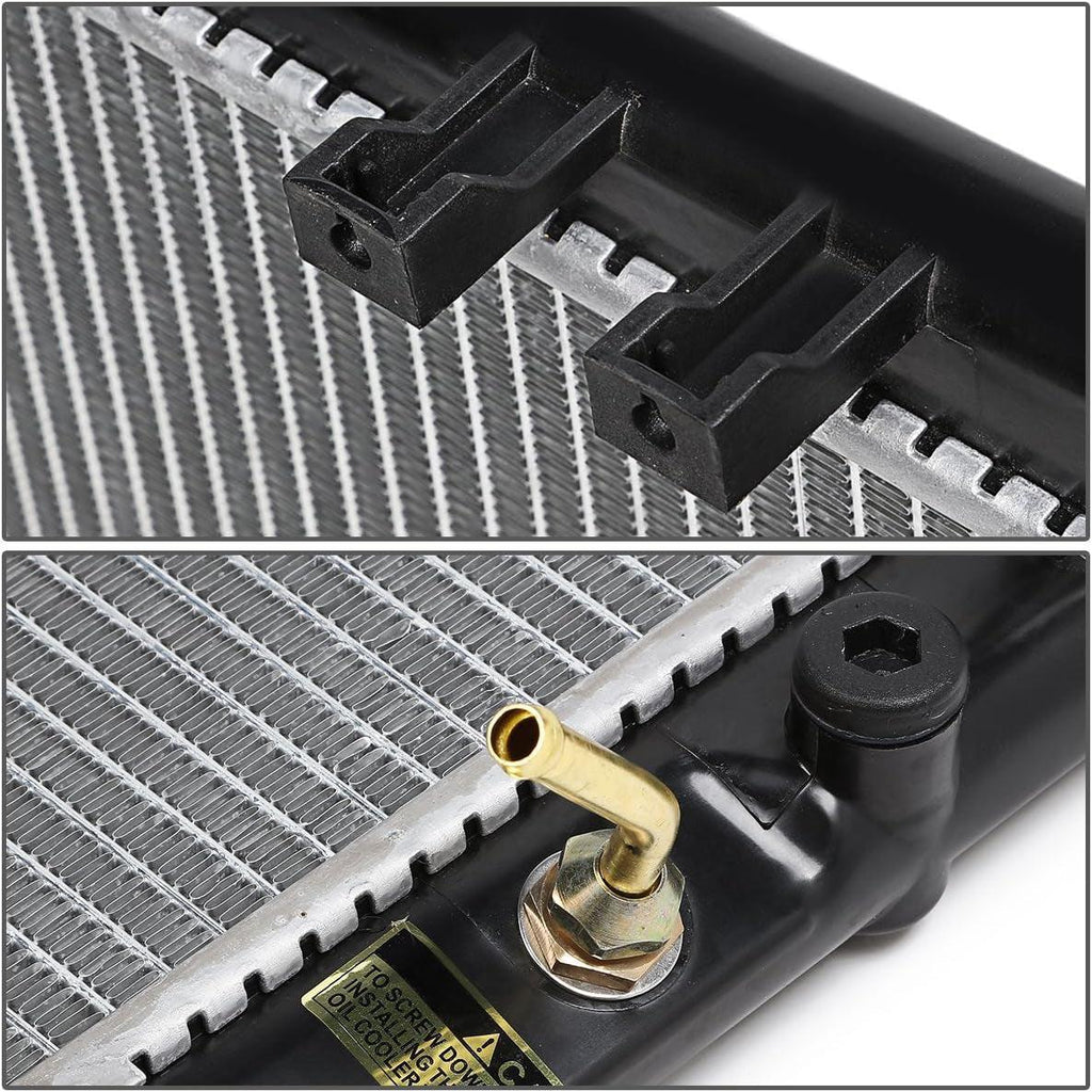 OEM-RA-2305 OE Style Direct Fit Aluminum Core Radiator Compatible with 04-06 Scion Xa/Xb, 00-05 Echo, 18-3/4" W X 13-3/4" H X 5/8" D, 1-1/4" Inlet, 1-1/4" Outlet