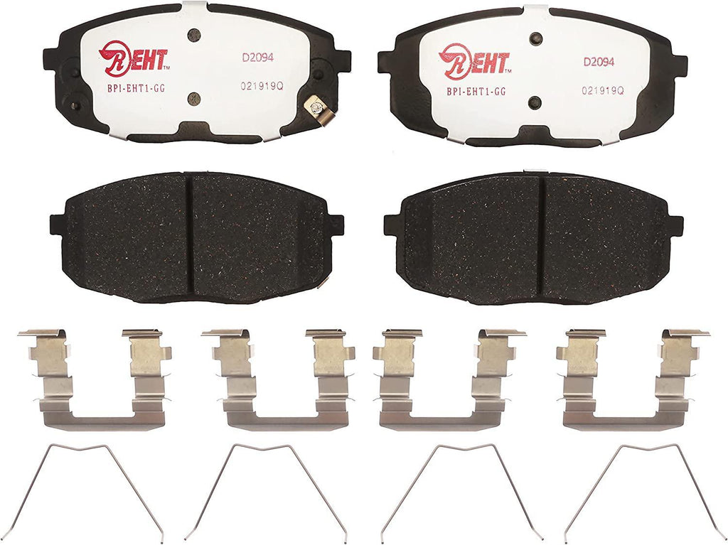 Premium Raybestos Element3 EHT™ Replacement Front Brake Pad Set for Select 1998-2002 Chevrolet Prizm and 1998-2002 Toyota Corolla Model Years (EHT741H)