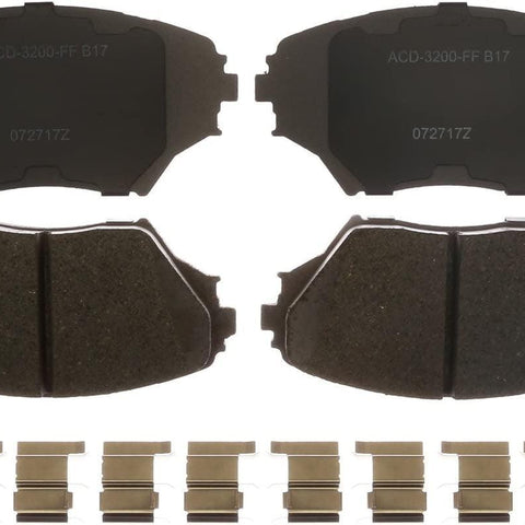 Silver 14D862CHF1 Ceramic Front Disc Brake Pad Set