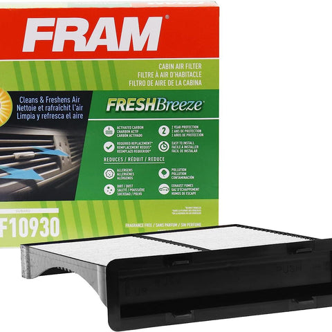 Fresh Breeze Cabin Air Filter with Arm & Hammer Baking Soda, CF10930 for Select Subaru Vehicles