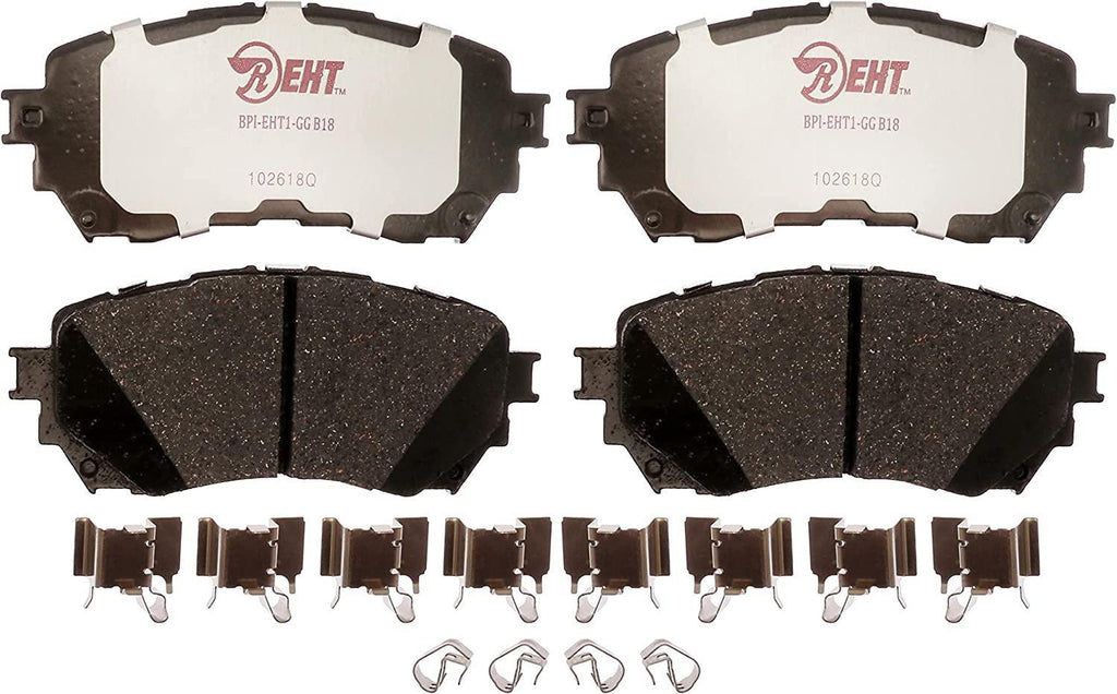 Premium Raybestos Element3 EHT™ Replacement Front Brake Pad Set for Select 1998-2002 Chevrolet Prizm and 1998-2002 Toyota Corolla Model Years (EHT741H)