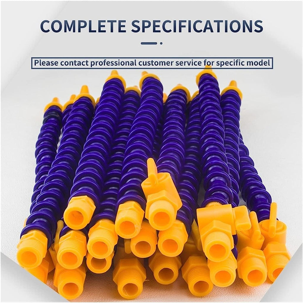 Aveanit 1PCS G2/3/4 300 400 500 600Mm Plastic round Nozzle Adjustable Oil Coolant Hose Flexible Water Oil Cooling Pipes (Color : No Switch, Size : G3-Base)