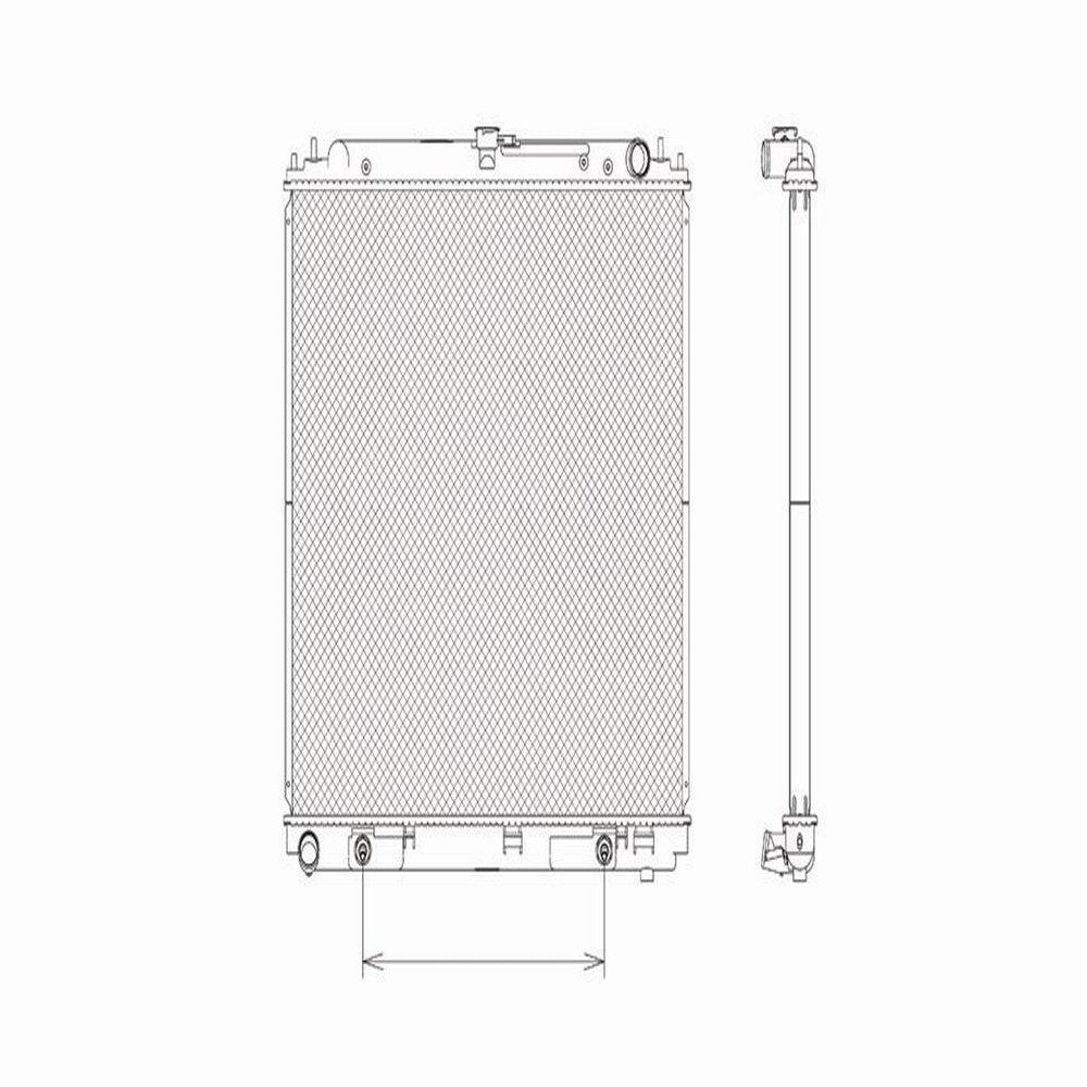 TYC 2807 Radiator Fits 2000 Saturn SC1