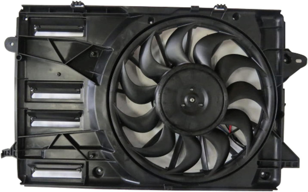 624090 Cooling Fan Assembly Compatible with 2016-2020 Chevrolet Malibu Black