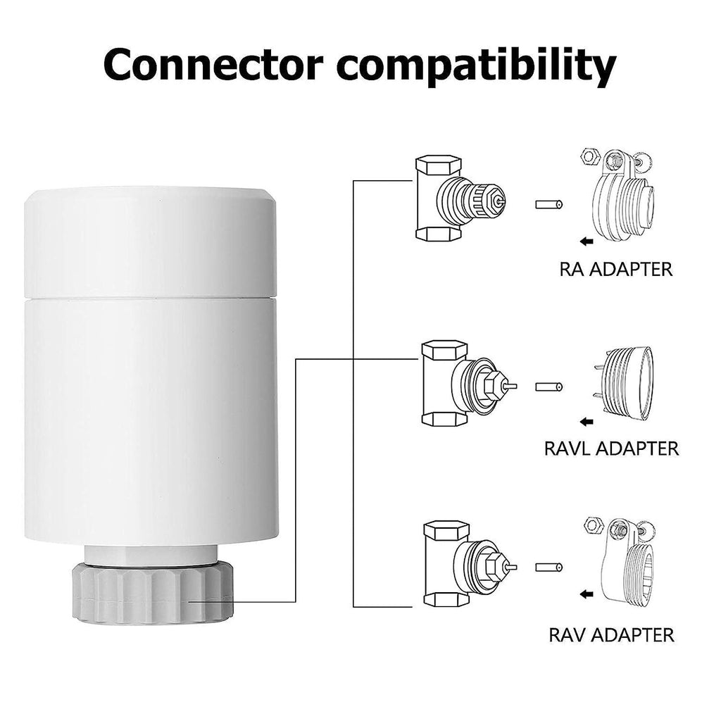 1Pcs Radiator Valve, Smart Radiator Valve Can Be Controlled by Mobile Phone App Temperature Adjustment (56X75Mm)