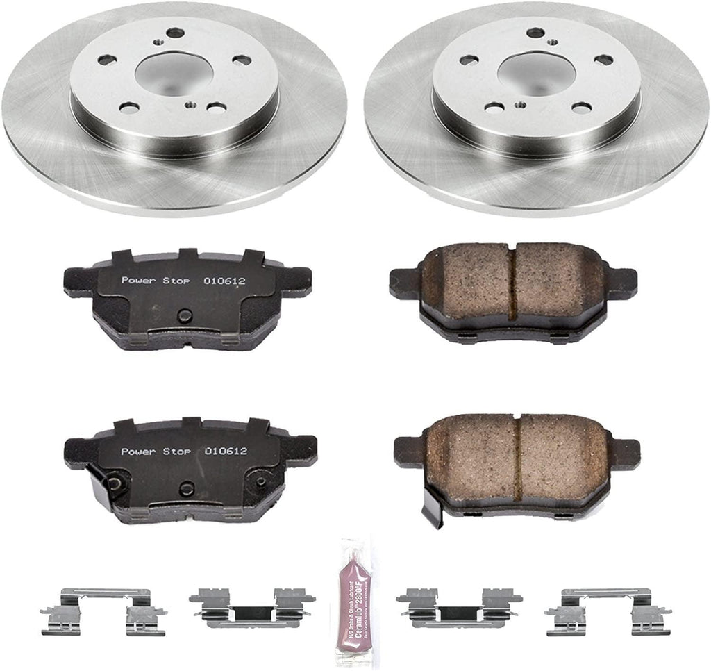 KOE4737 Autospecialty Rear Replacement Brake Kit-Oe Brake Rotors & Ceramic Brake Pads