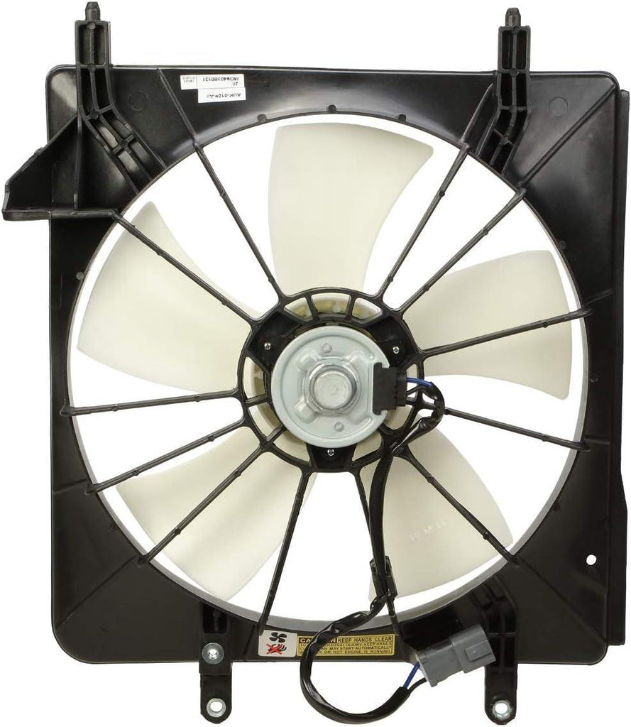 OEM-RF-0197 Factory Style Radiator Cooling Fan Assembly Cooling Efficiency Improved Direct Replacement [Compatible with 04-08 Acura Tsx],Black
