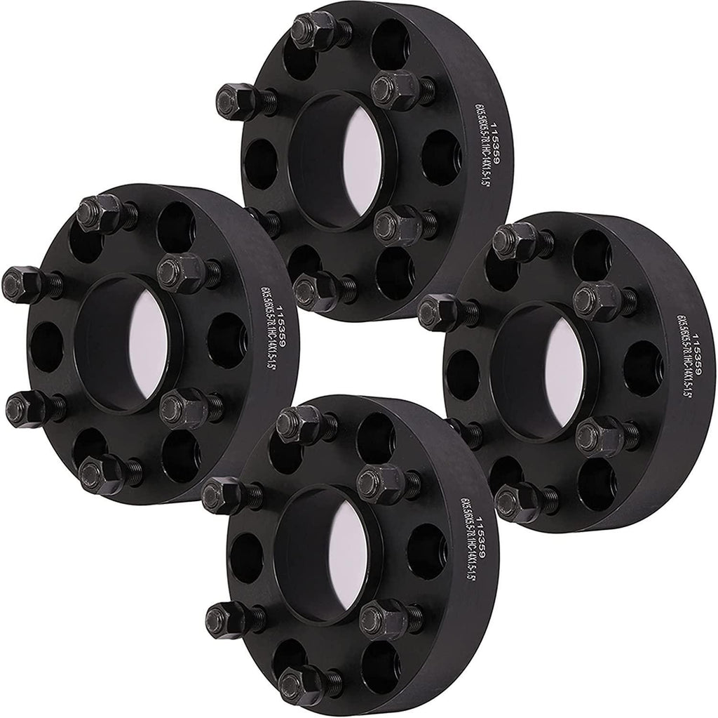 ECCPP 4X 6 Lug hubcentric Wheel Spacers 1.5 inch 6x5.5 6x139.7mm 78.1mm bore 14x1.5 Studs Compatible with for Savana 1500 for Express 1500 for Escalade ESV