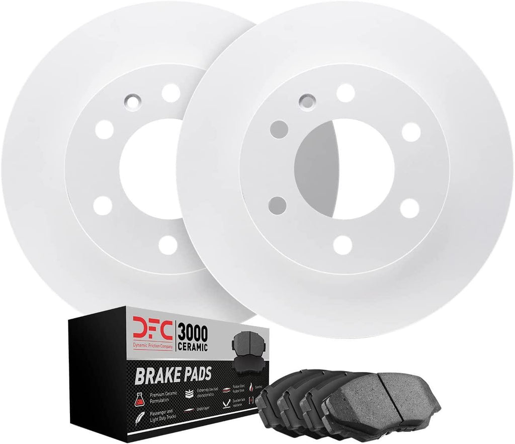 Dynamic Friction Company Rear Geospec Brake Rotors with 3000 Series Ceramic Brake Pads 4302-76081