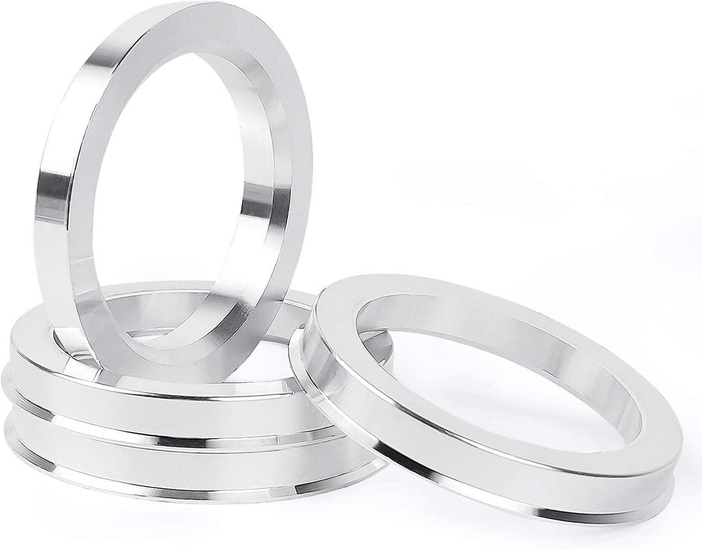 MIKKUPPA 4pc Hub Centric Rings 72.6 to 57.1 - OD 72.6mm ID 57.1mm Hub Rings, Compatible with 57.1mm Vehicle Hub and 72.6mm Wheel Center Bore, Aluminium Alloy Wheel Hubrings
